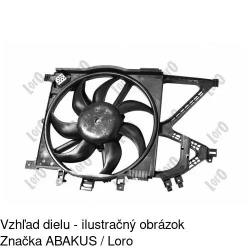 Ventilátor bez krytu / podpery POLCAR 555623U5 - obr. 4