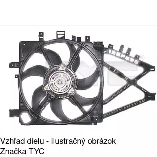 Ventilátor bez krytu / podpery POLCAR 555623U6 - obr. 1