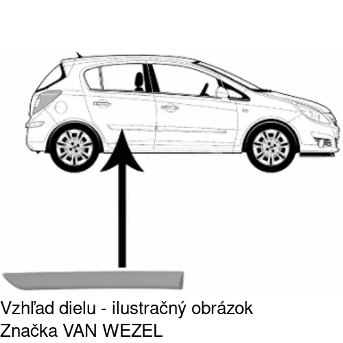 Lišta dverí 55580044 /POLCAR/