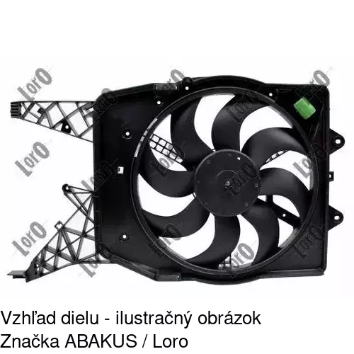 Ventilátor bez krytu / podpery 555823U7 /POLCAR/ - obr. 4