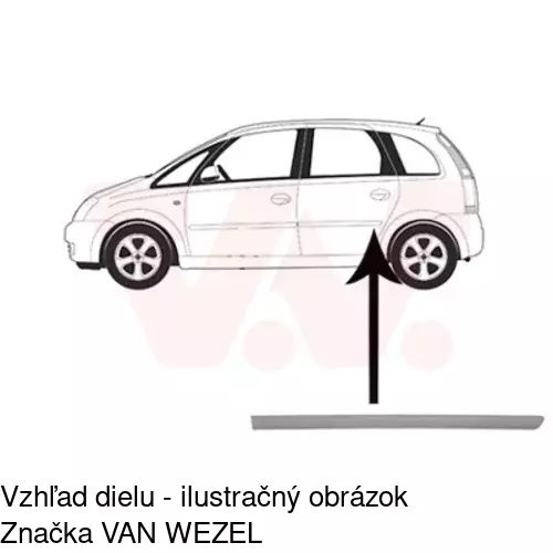 Lišta dverí POLCAR 55590043