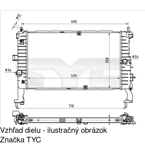 Chladiče vody POLCAR 555908-3