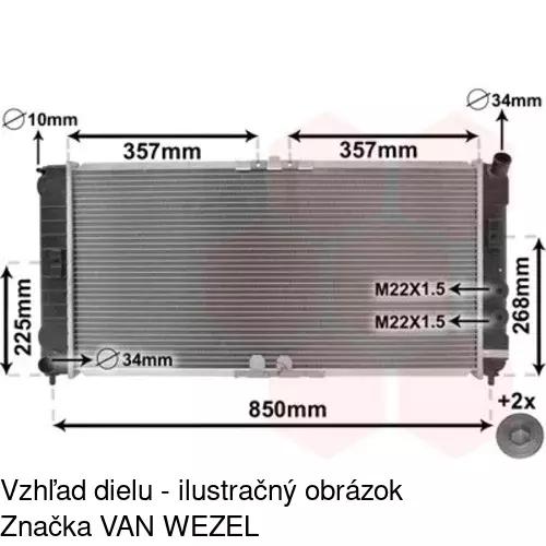 Chladiče vody POLCAR 558108-1