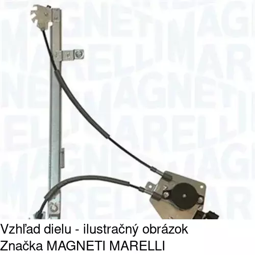 Elektrický mechanizmus okna dverí POLCAR 5708PSE1