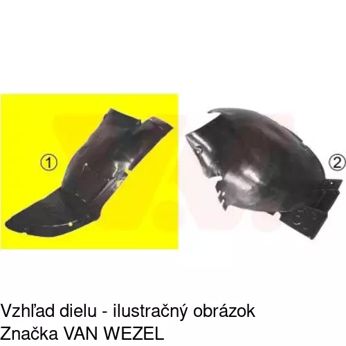 Podblatník (plast) POLCAR 5723FL14T