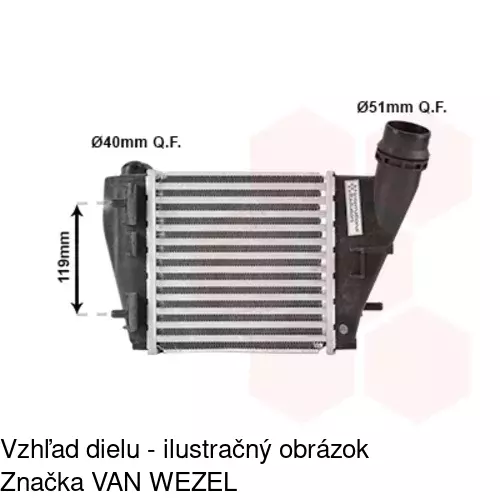 Chladiče vzduchu (Intercoolery) POLCAR 6001J81X - obr. 2