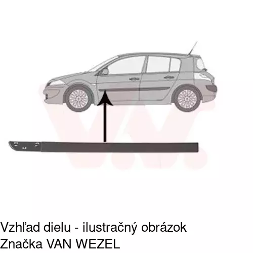 Lišta dverí POLCAR 60120031