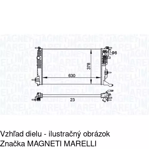 Chladiče vody POLCAR 601408-1 - obr. 1