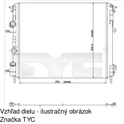 Chladiče vody POLCAR 601508A5 - obr. 1