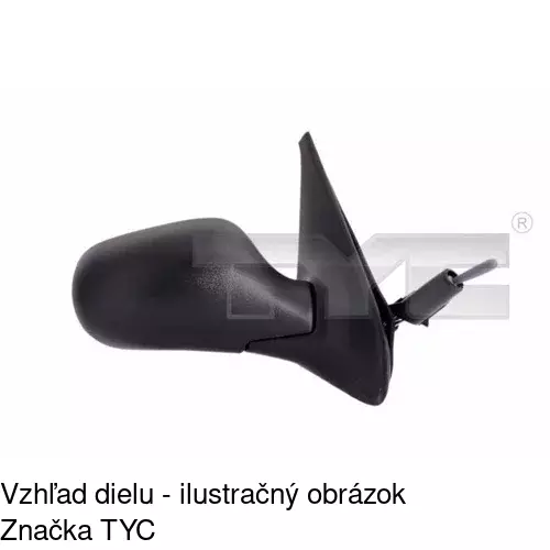 Vonkajšie zrkadlo POLCAR 6016524E