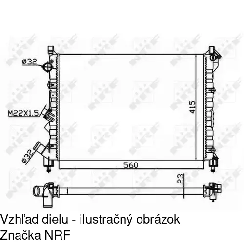 Chladiče vody POLCAR 603208-1 - obr. 2