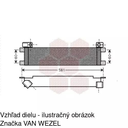 Chladiče oleja POLCAR 6032L8-2 - obr. 1