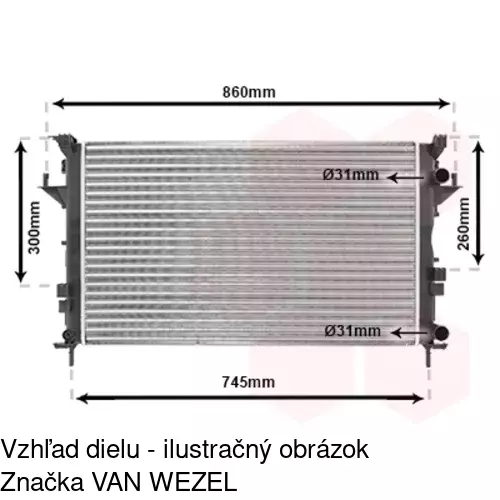 Chladiče vody POLCAR 603708A1 - obr. 4