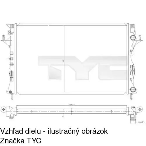 Chladiče vody POLCAR 603708A2 - obr. 1