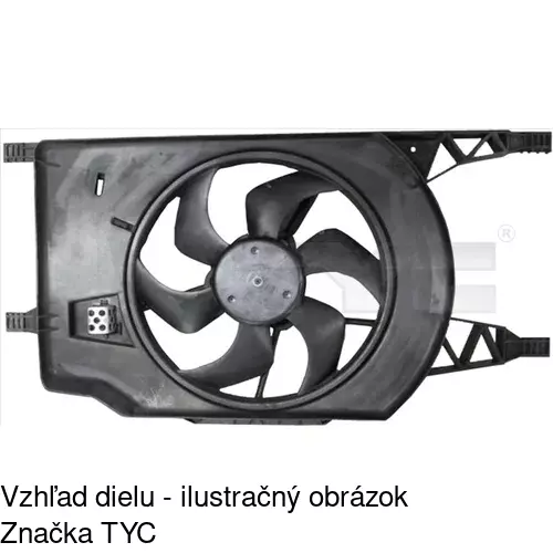 Ventilátory chladičov POLCAR 603723W2