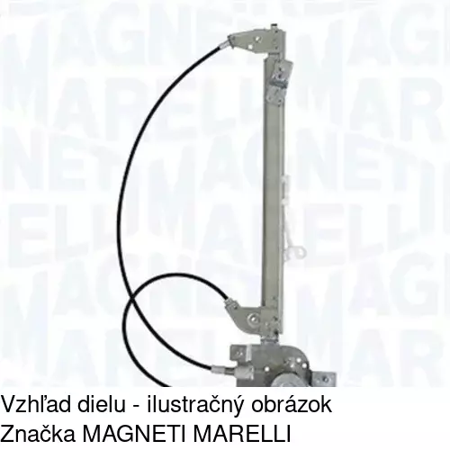 Elektrický mechanizmus okna dverí POLCAR 6037PSE3 - obr. 1