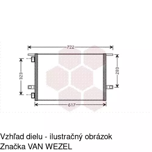 Chladiče klimatizácie POLCAR 6051K8C1 - obr. 1