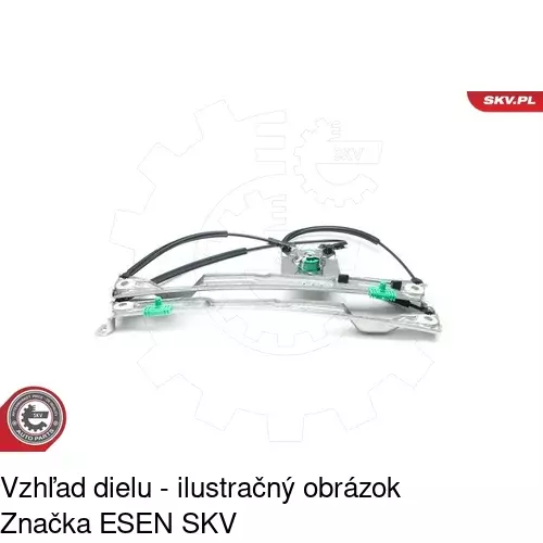 Elektrický mechanizmus okna dverí POLCAR 6055PSE2 - obr. 3