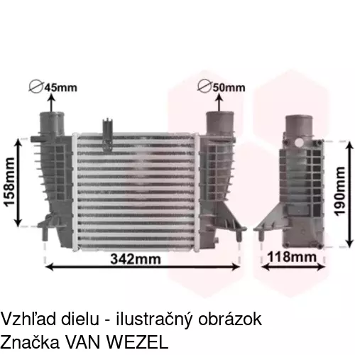 Chladiče vzduchu (Intercoolery) POLCAR 6056J82X - obr. 4