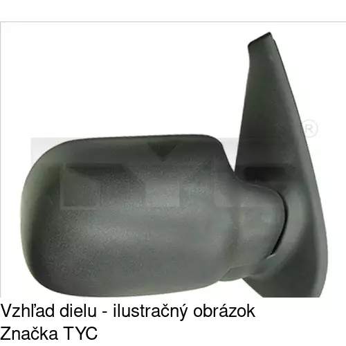 Vonkajšie zrkadlo POLCAR 6060524E