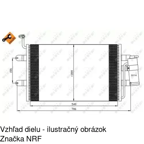 Chladiče klimatizácie POLCAR 6714K8C1 - obr. 1