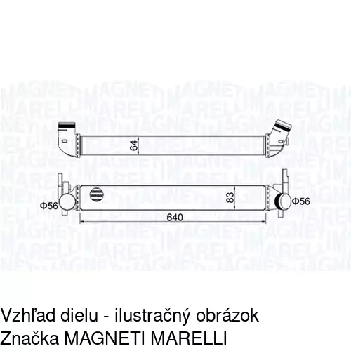 Chladiče vzduchu (Intercoolery) POLCAR 6732J8-1 - obr. 1