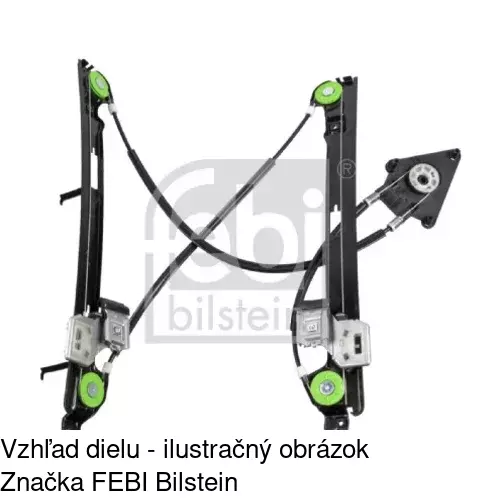 Mechanizmus sťahovania okna elektrický bez motora POLCAR 6755PSG2 - obr. 3