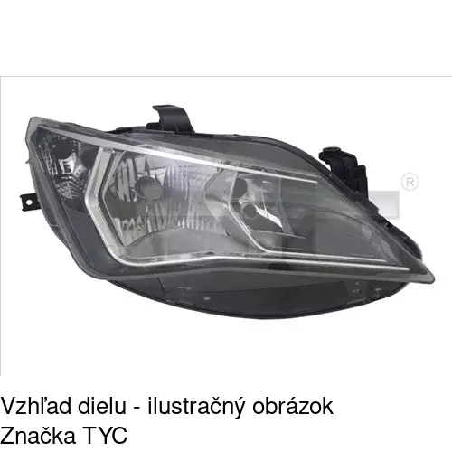 Hlavný reflektor POLCAR 67B1101V