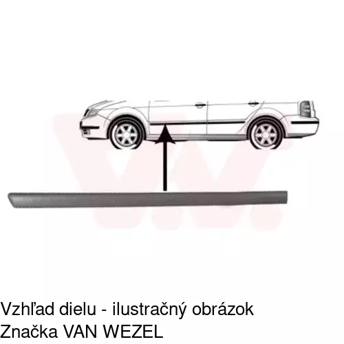 Lišta dverí POLCAR 69130031