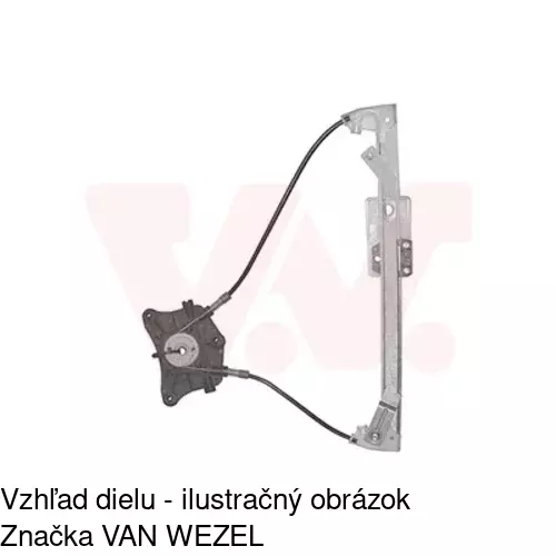 Mechanizmus sťahovania okna elektrický bez motora POLCAR 6935PSG4E - obr. 3