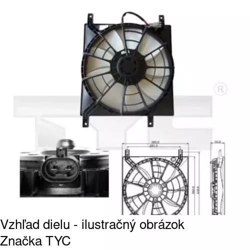 Ventilátory chladičov POLCAR 743523W2