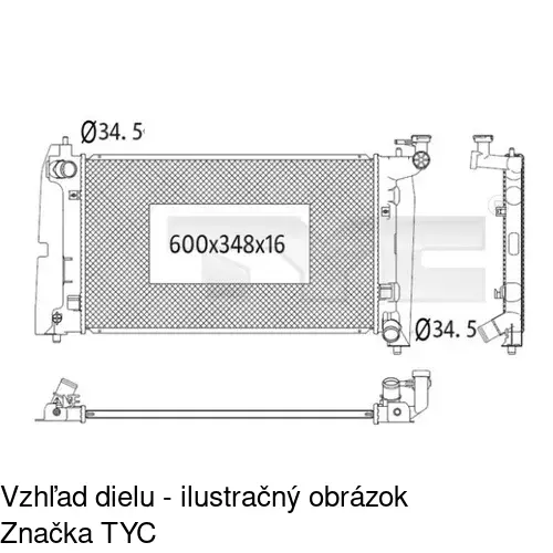 Chladiče vody POLCAR 811308-4