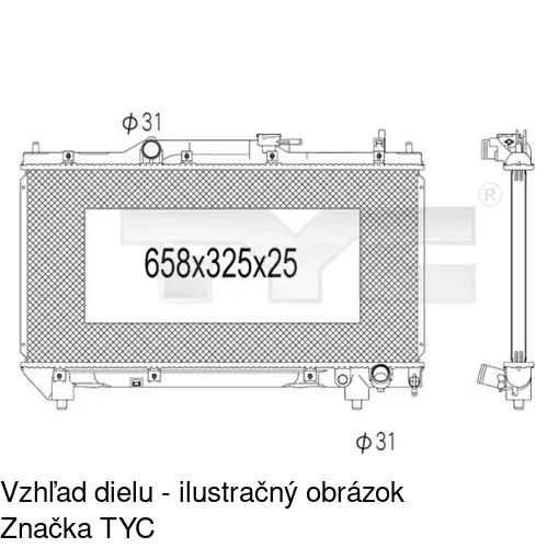 Chladiče vody POLCAR 812308-3