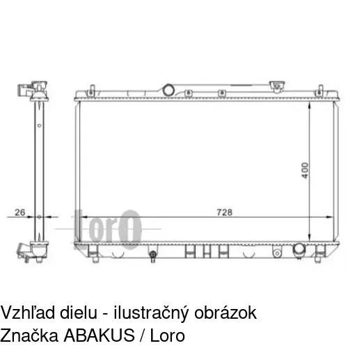 Chladiče vody POLCAR 813508-1 - obr. 2