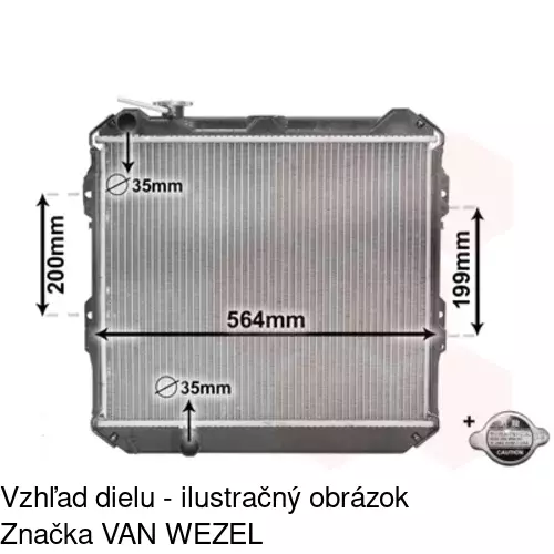 Chladiče vody POLCAR 817408-1 - obr. 2