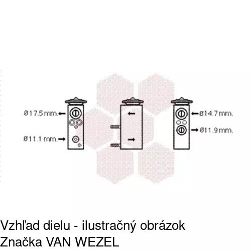 Expanzný ventil POLCAR 8UW351239731 - obr. 2