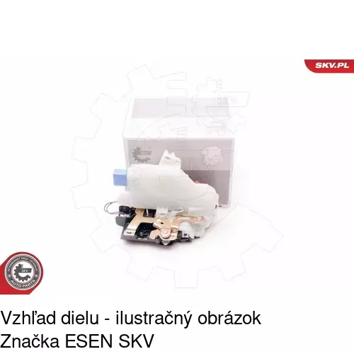 Vnútorná zámka dverí POLCAR 9514ZC-1 - obr. 4