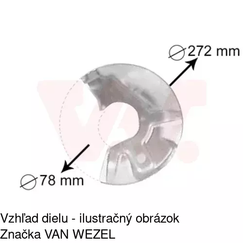 Brzdovy štít POLCAR 9524OT-2 - obr. 2