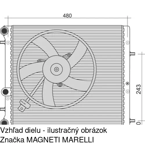 Ventilátor bez krytu / podpery POLCAR 952523U5 - obr. 2