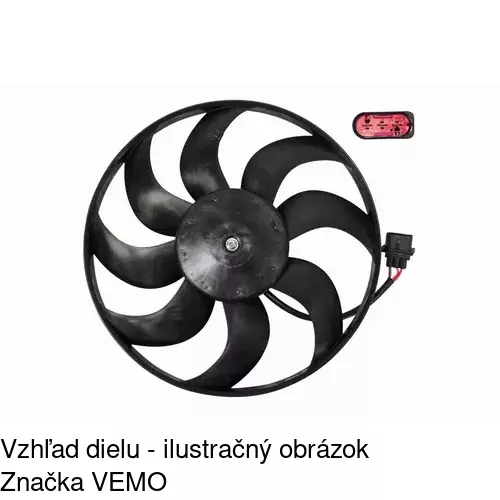 Ventilátor bez krytu / podpery 952523U6 /POLCAR/ - obr. 4