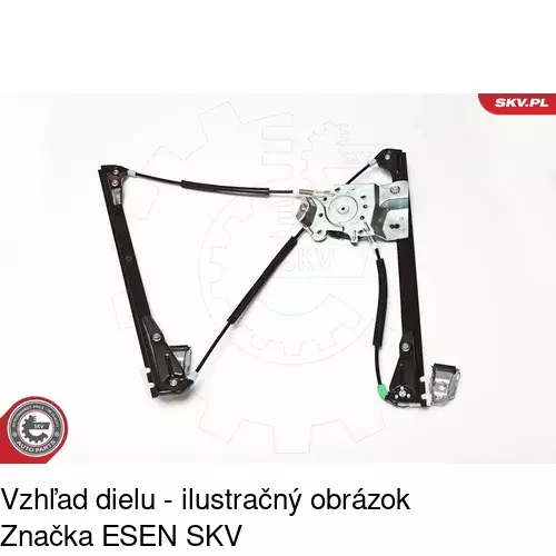 Elektrický mechanizmus okna dverí POLCAR 9525PSE9 - obr. 2