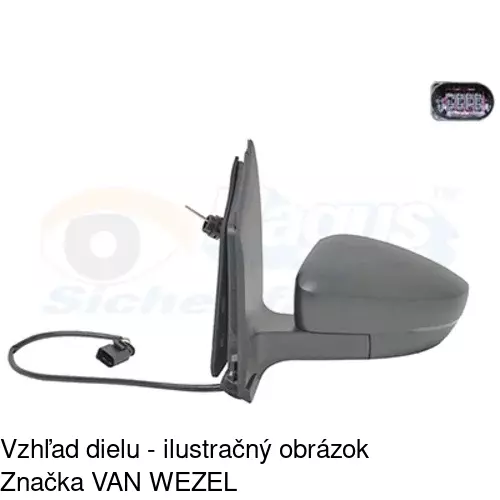 Rám vonkajšieho zrkadla POLCAR 953354TE - obr. 5