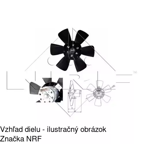 Ventilátor bez krytu / podpery POLCAR 953423U3 - obr. 5