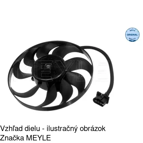 Ventilátor bez krytu / podpery POLCAR 954123U1 - obr. 3