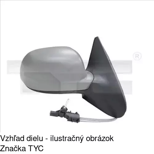 Vonkajšie zrkadlo POLCAR 95415210