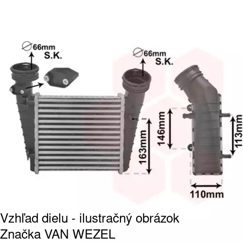 Chladiče vzduchu (Intercoolery) POLCAR 9548J8-5 - obr. 4