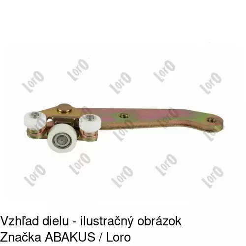 Vozík - kolieska pant posuvných dverí POLCAR 9567Z-72 - obr. 3