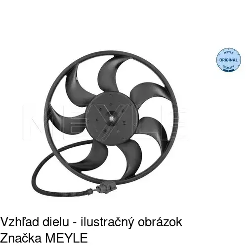 Ventilátor bez krytu / podpery POLCAR 956823U1 - obr. 3