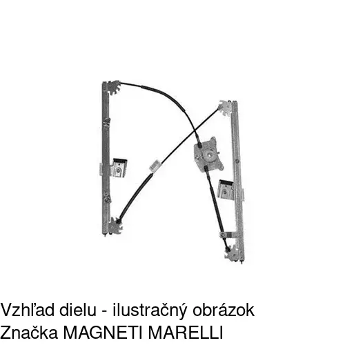 Mechanizmus sťahovania okna elektrický bez motora POLCAR 9575PSG1 - obr. 2