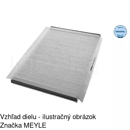 Kabínový filter s uhlíkom POLCAR S11-1076 - obr. 1